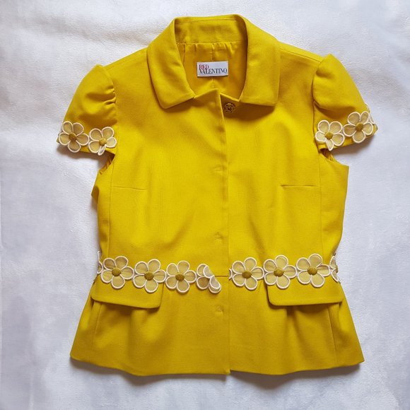 RED Valentino Tops - [RED VALENTINO] Yellow jacket - size 44